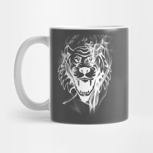 White Flame Tiger Mug